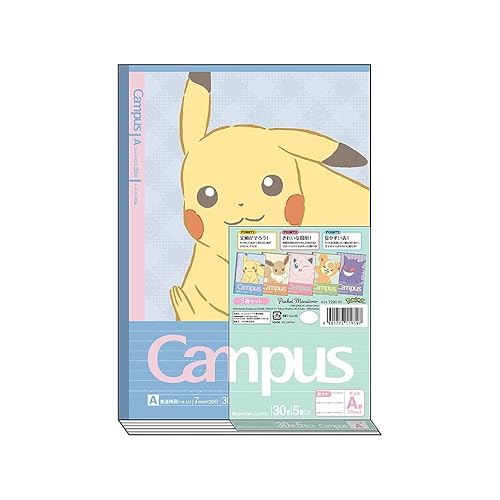 Showa Note 414729001 Notizheft Pokemon Campus 5er Pack von ショウワノート(Showa Note)