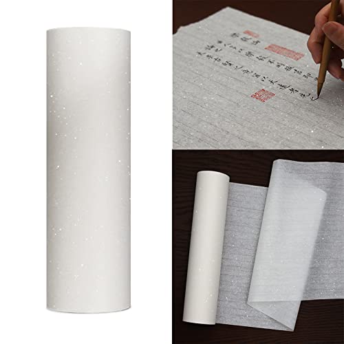 1 Rolle Reispapier Shu Xuan Papier Perlglanz für Chinesische Kalligraphie Tusche Malerei Einrahmung Geschenk (34cm x 100M) von 通用