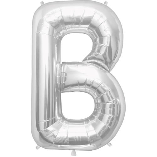 100cm silber Folienballon Buchstabe B 100cm silber Folienballon Buchstabe B von 通用