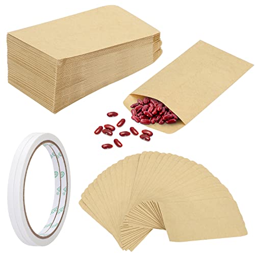 120 Stück Mini Papiertüten, 6 * 10 cm Klein Kraftpapiertüten Samenpaketen Geschenktüten mit 2 Rollen Doppelseitiges Klebeband für Samen Süßigkeiten Hochzeit Geschenke Party 120 Stück Mini Papiertüten, 6 * 10 cm Klein Kraftpapiertüten Samenpaketen Geschenktüten mit 2 Rollen Doppelseitiges Klebeband für Samen Süßigkeiten Hochzeit Geschenke Party von 通用