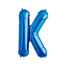 40cm Blau Folienballon Buchstabe K 40cm Blau Folienballon Buchstabe K von 通用