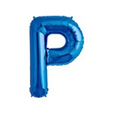 40cm Blau Folienballon Buchstabe P 40cm Blau Folienballon Buchstabe P von 通用