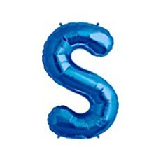 40cm Blau Folienballon Buchstabe S von 通用