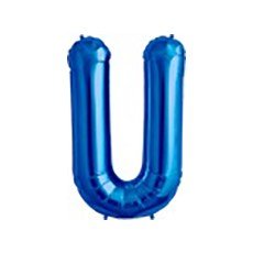 40cm Blau Folienballon Buchstabe U 40cm Blau Folienballon Buchstabe U von 通用