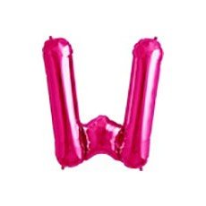 40cm Pink Folienballon Buchstabe W 40cm Pink Folienballon Buchstabe W von 通用