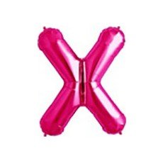 40cm Pink Folienballon Buchstabe X 40cm Pink Folienballon Buchstabe X von 通用