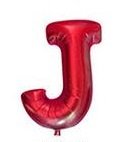40cm Rot Folienballon Buchstabe J 40cm Rot Folienballon Buchstabe J von 通用