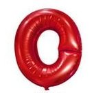 40cm Rot Folienballon Buchstabe O 40cm Rot Folienballon Buchstabe O von 通用