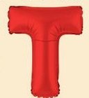 40cm Rot Folienballon Buchstabe T 40cm Rot Folienballon Buchstabe T von 通用