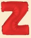 40cm Rot Folienballon Buchstabe Z 40cm Rot Folienballon Buchstabe Z von 通用