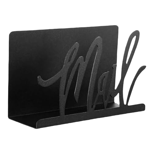 Briefhalter – Briefablage | Ausschnitt-Design für Schreibtisch-Post-Organizer | Wandmontierter Brief-Organizer | Briefständer für Dokumentenständer, aufrechter Metall-Briefhalter für Zuhause von ノーブランド品