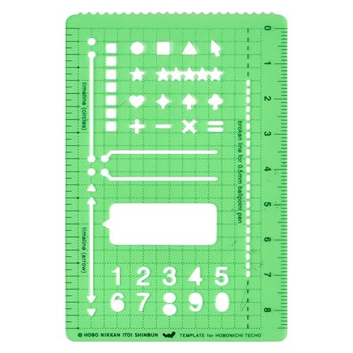 Hobonichi Techo Accessories Hobonichi Stencil - Basic Hobonichi Techo Accessories Hobonichi Stencil - Basic von ほぼ日