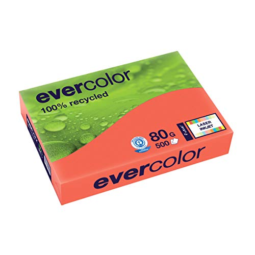 Kopierpapier Evercolor lachs, A4 80 g/qm, aus 100 % Altpapier Kopierpapier Evercolor lachs, A4 80 g/qm, aus 100 % Altpapier von エバーカラー