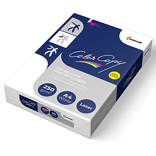 Mondi Laserpapier, Farblaserpapier Color Copy Coated Gloss: 250 g/m², A4, 250 Blatt, weiß, glänzend von 伊東屋