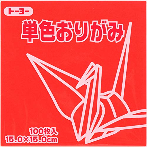 Toyo Origami-Papier, einfarbig, 15 cm, 100 Blatt von TOYO