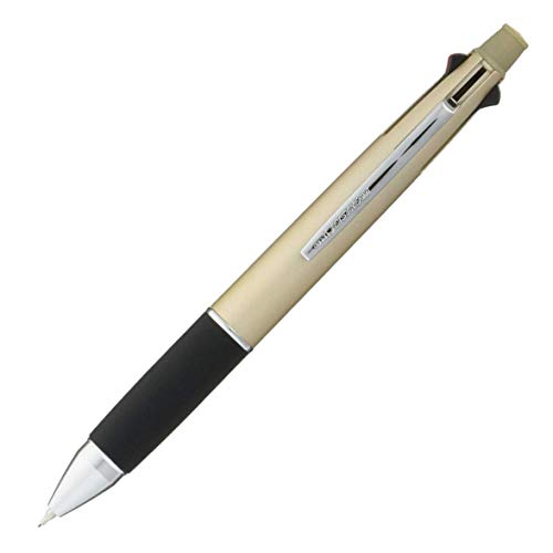 Uni Jetstream Multi Pen 4 und 1, 0,38 mm Kugelschreiber (schwarz, rot, blau, grün) und 0,5 mm Druckbleistift, Korpus, champagnerfarben (MSXE5100038.25) von 三菱鉛筆