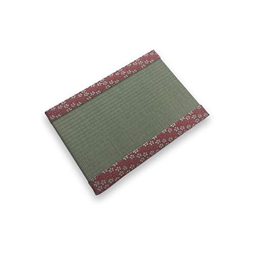 和楽美 Warabi Mini-Tatami für Puppenständer, Untersetzer, Heimdekor-Akzent, hergestellt in Japan (Hanakaori-Pink, mittlere Größe 24,9 x 16,8 x 1,5 cm) von 和楽美
