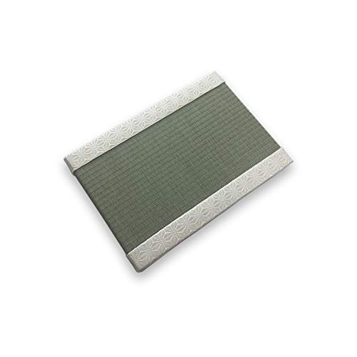 Warabi Mini-Tatami für Puppenständer, Untersetzer, Heimdekoration, hergestellt in Japan (Asanoha-Perle, mittlere Größe 24,9 x 16,8 x 1,5 cm) von 和楽美