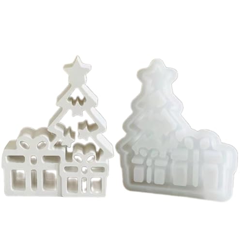 Weihnachtsbaum-Silikonformen für die Herstellung von Tischdekorationen, Epoxidharz, Gips, Silikonformen für Gipsdekorationen von スイムリー