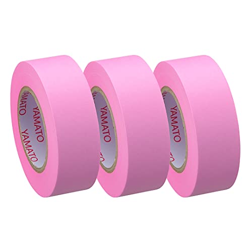 Yamato RK-15H-RO Sticky Notes Roll Tape Refill, 3 Rolls, Rose, 0.6"(15mm) x 32.8ft (10m) von ヤマト