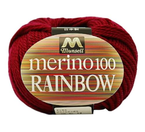 Yuzawaya Garn Mansell Merino Rainbow - Kammgewicht, Nr. 30,5 cm Mansell Yuzawaya Garn Mansell Merino Rainbow - Kammgewicht, Nr. 30,5 cm Mansell von ユザワヤ