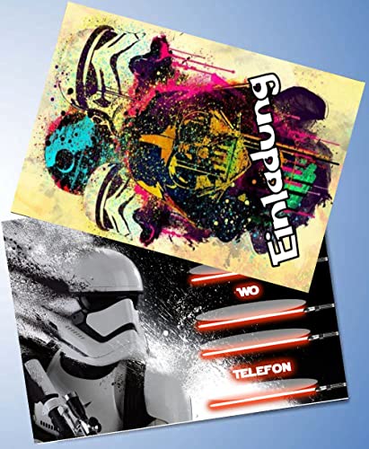 000 10 Einladungskarten für Geburtstag Partys und Kindergeburtstag Star Wars Nr. 11 000 10 Einladungskarten für Geburtstag Partys und Kindergeburtstag Star Wars Nr. 11 von 000