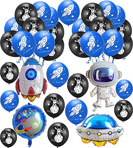 Geburtstags Dekoration Weltraum Luftballons Astronauten Ballons Raketen Folienballons für Kinder Geburtstags Dekoration von 000