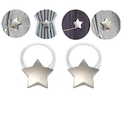 0000 Vorhanghalter, Metall, 2 Stück, Grau Silber, Wohnzimmer, Kinderzimmer, Modern 0000 Vorhanghalter, Metall, 2 Stück, Grau Silber, Wohnzimmer, Kinderzimmer, Modern von 0000