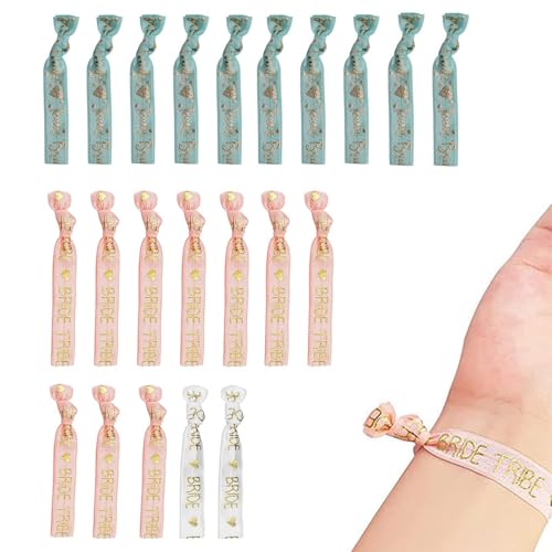 0XBIT Team Bride Armbänder, 22 Stück Deko Polterabend, Verstellbare Junggesellenabschied Frauen Dek, Weich und Elastisch, Geeignet für Junggesellenabschiede, Hochzeiten, Partys 0XBIT Team Bride Armbänder, 22 Stück Deko Polterabend, Verstellbare Junggesellenabschied Frauen Dek, Weich und Elastisch, Geeignet für Junggesellenabschiede, Hochzeiten, Partys von 0XBIT