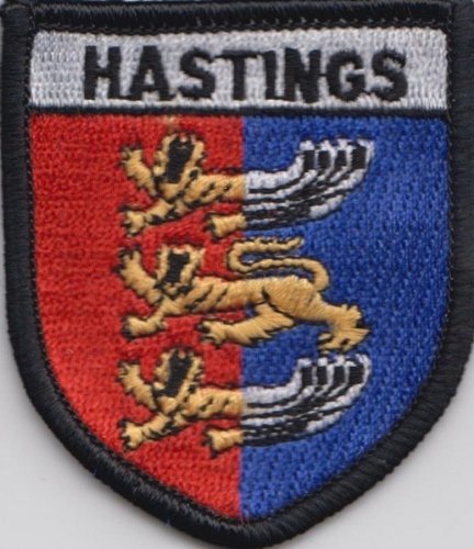Hastings East Sussex County Flagge bestickt Patch Badge Hastings East Sussex County Flagge bestickt Patch Badge von 1000 Flags
