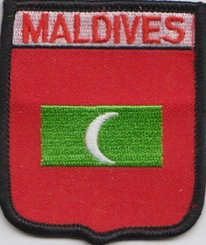 Maldives Flag Embroidered Patch Badge by 1000 Flags von 1000 Flags