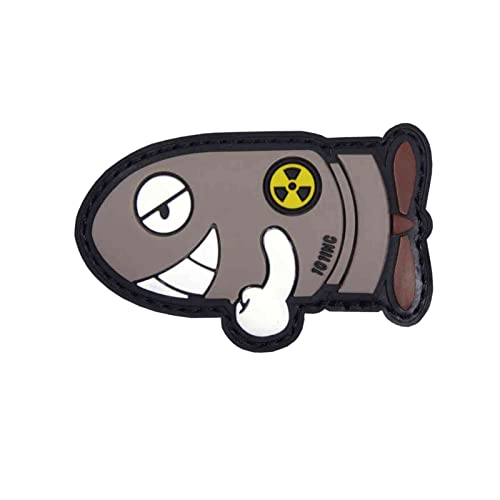 Emblem 3D PVC Funny Torpedo Grau # 17050 von 101 INC.