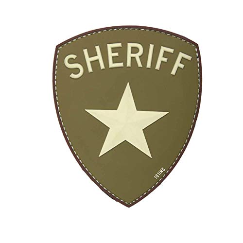 3D Sheriff Patch Abzeichen Aufnäher 10,5 x 8,5 cm grün Karneval Kostüm Fasching 3D Sheriff Patch Abzeichen Aufnäher 10,5 x 8,5 cm grün Karneval Kostüm Fasching von 101 INC.