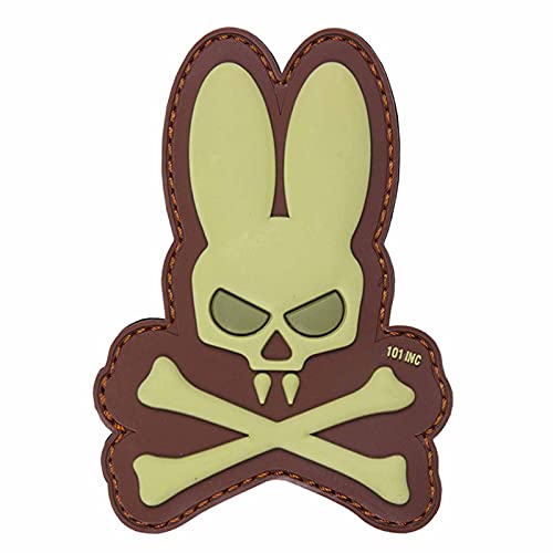 Emblem 3D Patch Skull Bunny with Bones Hase mit Knochen Abzeichen Aufnäher Coyote 9 x 6,5 cm Emblem 3D Patch Skull Bunny with Bones Hase mit Knochen Abzeichen Aufnäher Coyote 9 x 6,5 cm von 101 Inc.