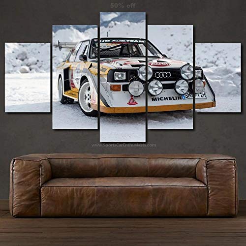 104Tdfc Bilder Dekorative malerei Spray malerei leinwand malerei 5 stück Audcar S1 ​​Quattro Leinwand Wandbild, Möbel Art Deco, Rahmen von 104Tdfc