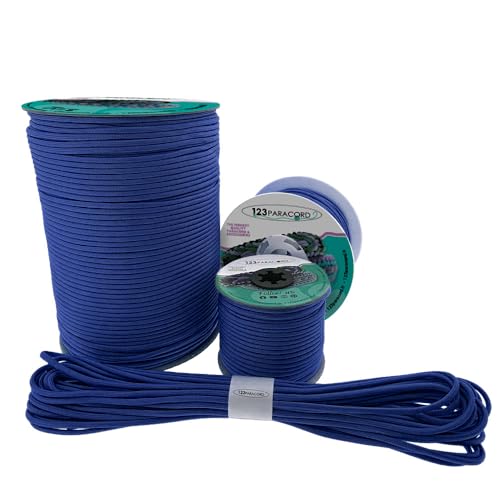 123Paracord Paracord 425 3mm Type Ideal für DIY-Projekte, Zelten und Outdoor-Abenteuer - Grundfarben von 123Paracord