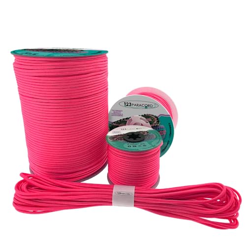 123Paracord Paracord 425 3mm Type Ideal für DIY-Projekte, Zelten und Outdoor-Abenteuer - Grundfarben von 123Paracord