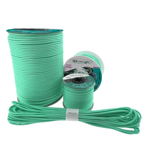 123Paracord Paracord 425 3mm Type Ideal für DIY-Projekte, Zelten und Outdoor-Abenteuer - Grundfarben von 123Paracord