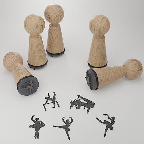13gramm Ballett Stempelset: Kreative Geschenkidee mit magischen Motiven für Tanzliebhaber - Holzstempel für DIY Karten & Scrapbooking 13gramm Ballett Stempelset: Kreative Geschenkidee mit magischen Motiven für Tanzliebhaber - Holzstempel für DIY Karten & Scrapbooking von 13gramm