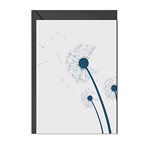 17;30 - FA60150 - Klappkarte, Pusteblume, mit Umschlag, 10,5cm x 15cm, weiß 17;30 - FA60150 - Klappkarte, Pusteblume, mit Umschlag, 10,5cm x 15cm, weiß von 17;30 HOME