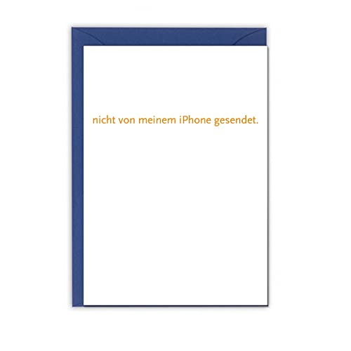 17;30 - FA60164 - Klappkarte, Nicht von meinem iPhone gesendet., mit Umschlag, 10,5cm x 15cm, weiß von 17;30 HOME