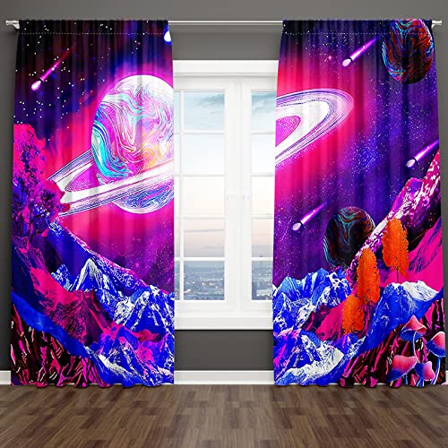 18meng Art Vorhang Blickdicht vorhänge mit ösen, Galaxis Universum Nebel Sterne Sternenhimmel Thermal Verdunkelungsvorhänge für Schlafzimmer für Wohnzimmer Kinderzimmer Jugendzimmer (HxB/230x240cm) 18meng Art Vorhang Blickdicht vorhänge mit ösen, Galaxis Universum Nebel Sterne Sternenhimmel Thermal Verdunkelungsvorhänge für Schlafzimmer für Wohnzimmer Kinderzimmer Jugendzimmer (HxB/230x240cm) von 18meng Art