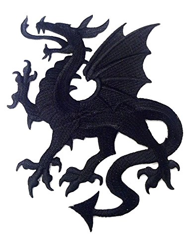1 Applikation Wappen Drachen 14 x 11,5cm Farbe: Schwarz vor226-3 li 1 Applikation Wappen Drachen 14 x 11,5cm Farbe: Schwarz vor226-3 li von 1A-Kurzwaren