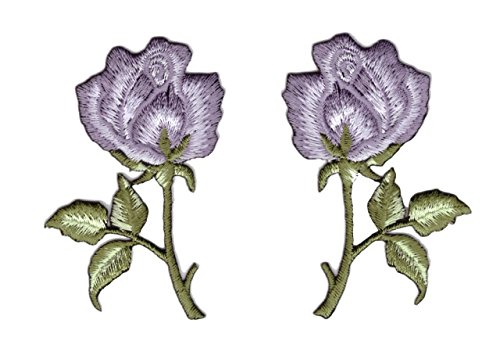 1 Paar Applikationen Rosen 7,5 x 5cm Farbe: Grün-Flieder vor251-15 1 Paar Applikationen Rosen 7,5 x 5cm Farbe: Grün-Flieder vor251-15 von 1A-Kurzwaren