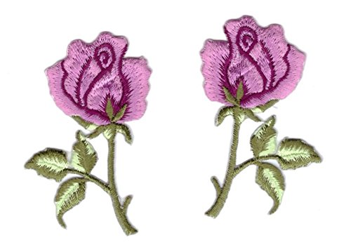 1 Paar Applikationen Rosen 7,5 x 5cm Farbe: Grün-Magenta vor251-5 1 Paar Applikationen Rosen 7,5 x 5cm Farbe: Grün-Magenta vor251-5 von 1A-Kurzwaren