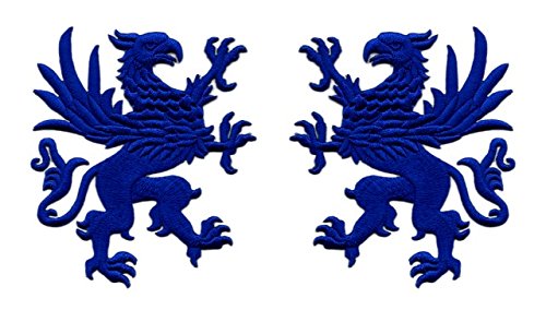 1 Paar Applikationen Wappen Adler 16 x 9,5cm Farbe: Royalblau Vor158-9 1 Paar Applikationen Wappen Adler 16 x 9,5cm Farbe: Royalblau Vor158-9 von 1A-Kurzwaren