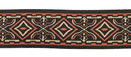 10m Borte Webband 25mm breit Farbe: Terracotta-Beige-Schwarz von 1A-Kurzwaren D-9-terra-25 10m Borte Webband 25mm breit Farbe: Terracotta-Beige-Schwarz von 1A-Kurzwaren D-9-terra-25 von 1A-Kurzwaren