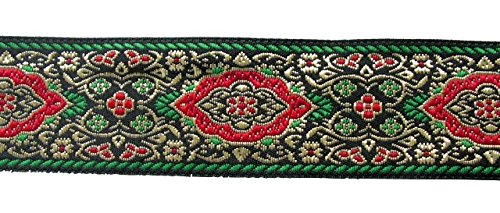 10m Medaillon Borte Webband 35mm Farbe: Schwarz-Rot-Grün-Gold präsentiert von 1A-Kurzwaren 35589-V3 10m Medaillon Borte Webband 35mm Farbe: Schwarz-Rot-Grün-Gold präsentiert von 1A-Kurzwaren 35589-V3 von 1A-Kurzwaren