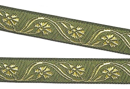 10m Mittelalter Borte Webband 16mm breit Farbe: Moosgrün 16070-moos 10m Mittelalter Borte Webband 16mm breit Farbe: Moosgrün 16070-moos von 1A-Kurzwaren
