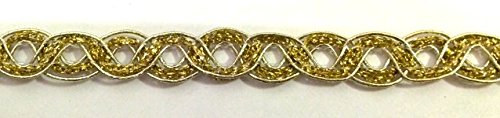 16,40m Gold-Borte 10mm breit Farbe: helles Lurex-Gold von 1A-Kurzwaren 2929-lt.go 16,40m Gold-Borte 10mm breit Farbe: helles Lurex-Gold von 1A-Kurzwaren 2929-lt.go von 1A-Kurzwaren